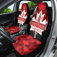 Canada Day Car Seat Cover 2024 Canadian Maple Leaf Pattern - Wonder Print Shop