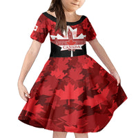 Canada Day Family Matching Off Shoulder Short Dress and Hawaiian Shirt 2024 Canadian Maple Leaf Pattern - Wonder Print Shop