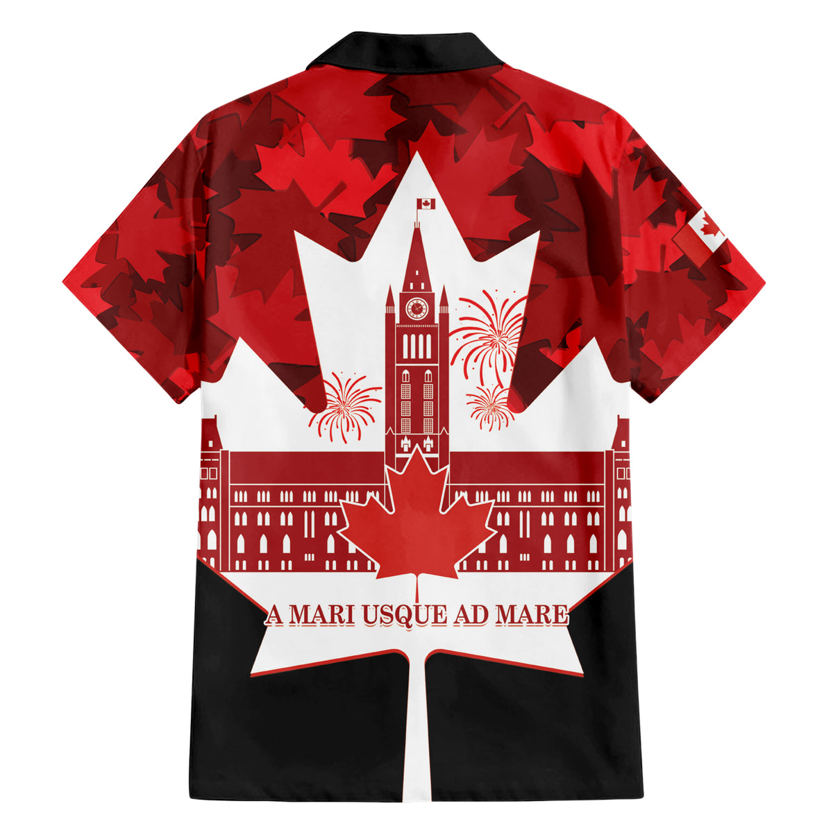 Canada Day Hawaiian Shirt 2024 Canadian Maple Leaf Pattern - Wonder Print Shop