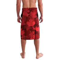 Canada Day Lavalava 2024 Canadian Maple Leaf Pattern - Wonder Print Shop