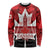 Canada Day Long Sleeve Shirt 2024 Canadian Maple Leaf Pattern - Wonder Print Shop