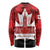 Canada Day Long Sleeve Shirt 2024 Canadian Maple Leaf Pattern - Wonder Print Shop