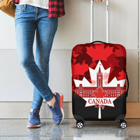 Canada Day Luggage Cover 2024 Canadian Maple Leaf Pattern - Wonder Print Shop