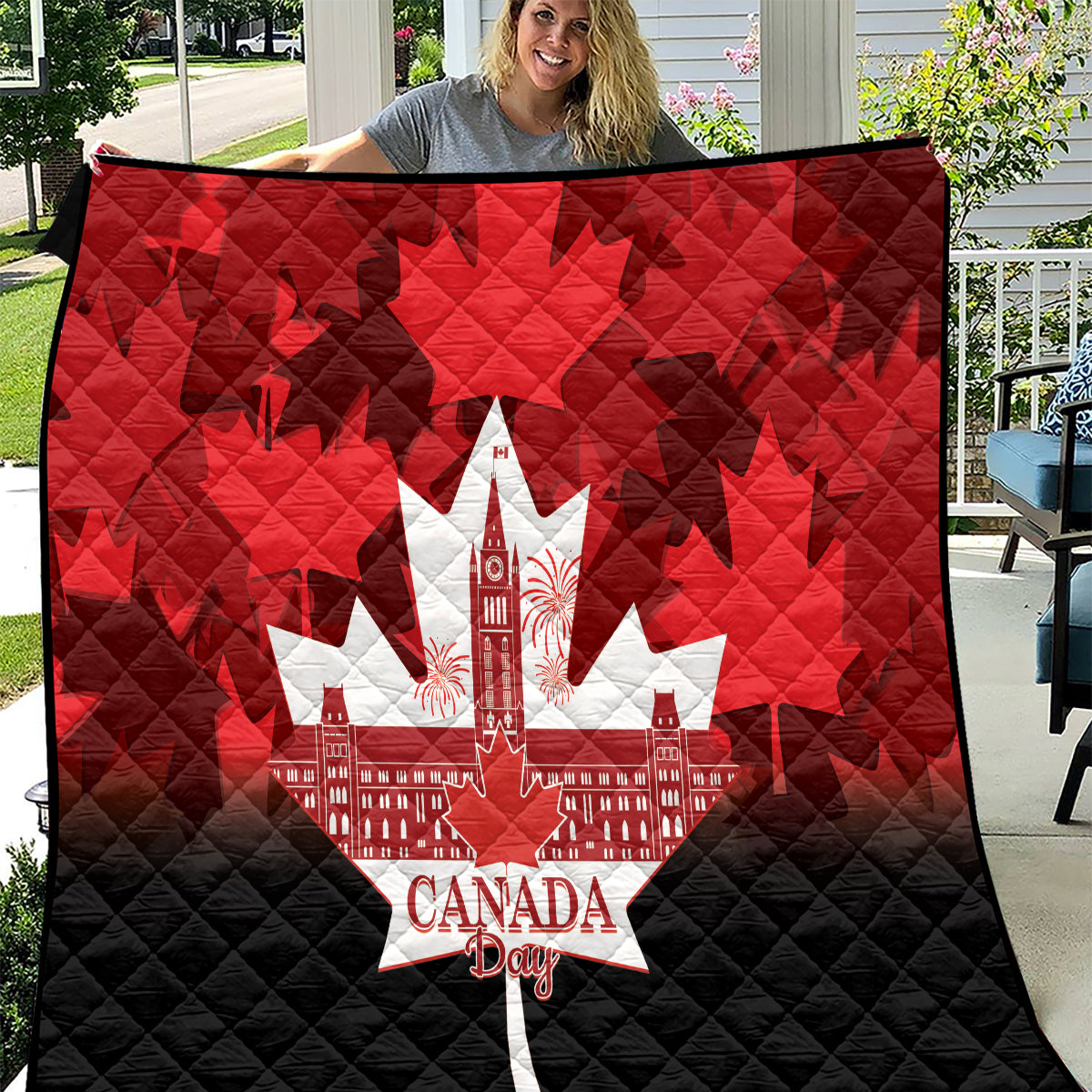 Canada Day Quilt 2024 Canadian Maple Leaf Pattern