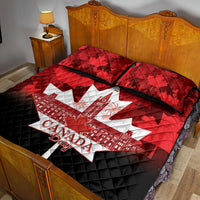 Canada Day Quilt Bed Set 2024 Canadian Maple Leaf Pattern - Wonder Print Shop