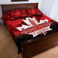 Canada Day Quilt Bed Set 2024 Canadian Maple Leaf Pattern - Wonder Print Shop