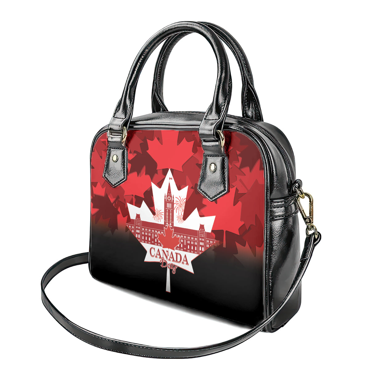 Canada Day Shoulder Handbag 2024 Canadian Maple Leaf Pattern