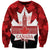 Canada Day Sweatshirt 2024 Canadian Maple Leaf Pattern - Wonder Print Shop