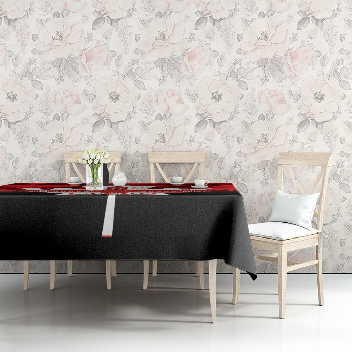 Canada Day Tablecloth 2024 Canadian Maple Leaf Pattern - Wonder Print Shop