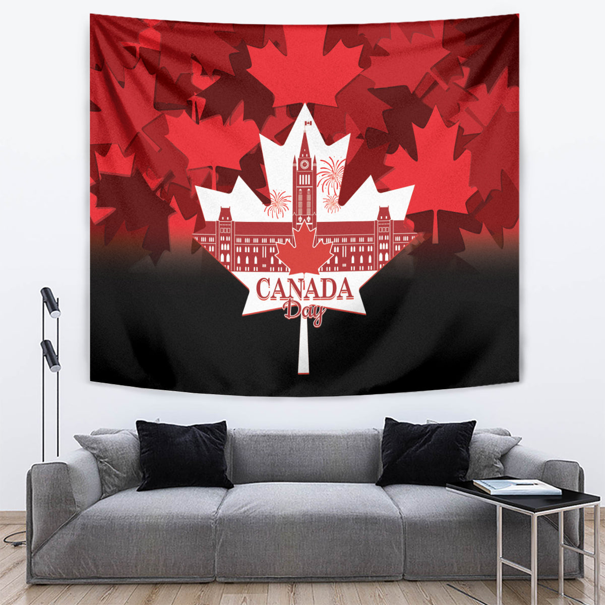 Canada Day Tapestry 2024 Canadian Maple Leaf Pattern - Wonder Print Shop