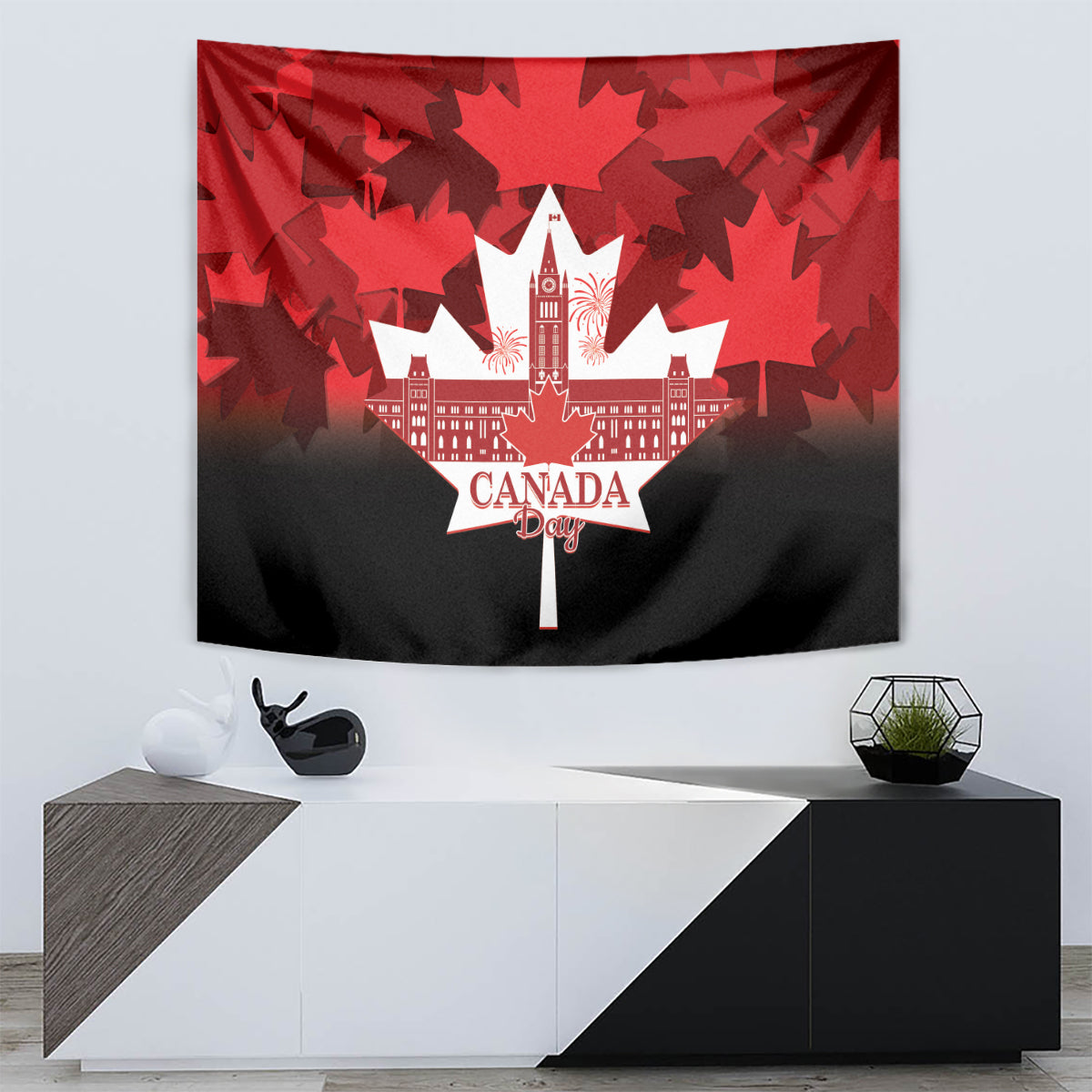 Canada Day Tapestry 2024 Canadian Maple Leaf Pattern - Wonder Print Shop