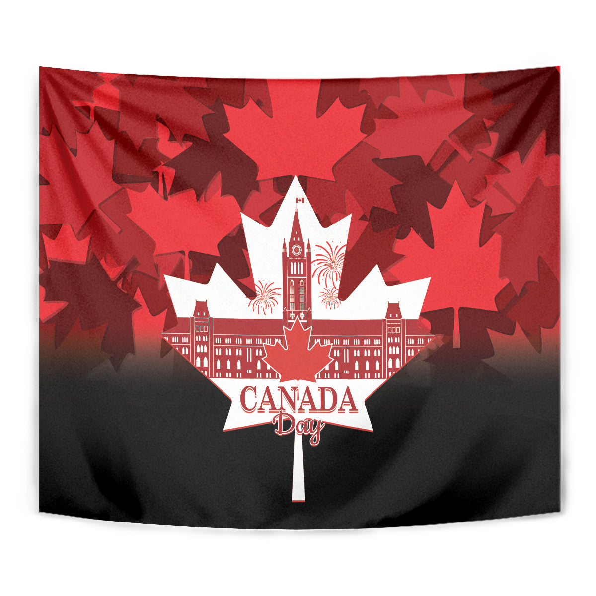 Canada Day Tapestry 2024 Canadian Maple Leaf Pattern - Wonder Print Shop