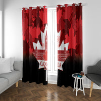 Canada Day Window Curtain 2024 Canadian Maple Leaf Pattern - Wonder Print Shop