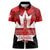 Canada Day Women Polo Shirt 2024 Canadian Maple Leaf Pattern - Wonder Print Shop