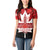 Canada Day Women Polo Shirt 2024 Canadian Maple Leaf Pattern - Wonder Print Shop