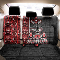 Canada Indigenous Peoples' Day Back Car Seat Cover Canadian Raven Haida Pattern