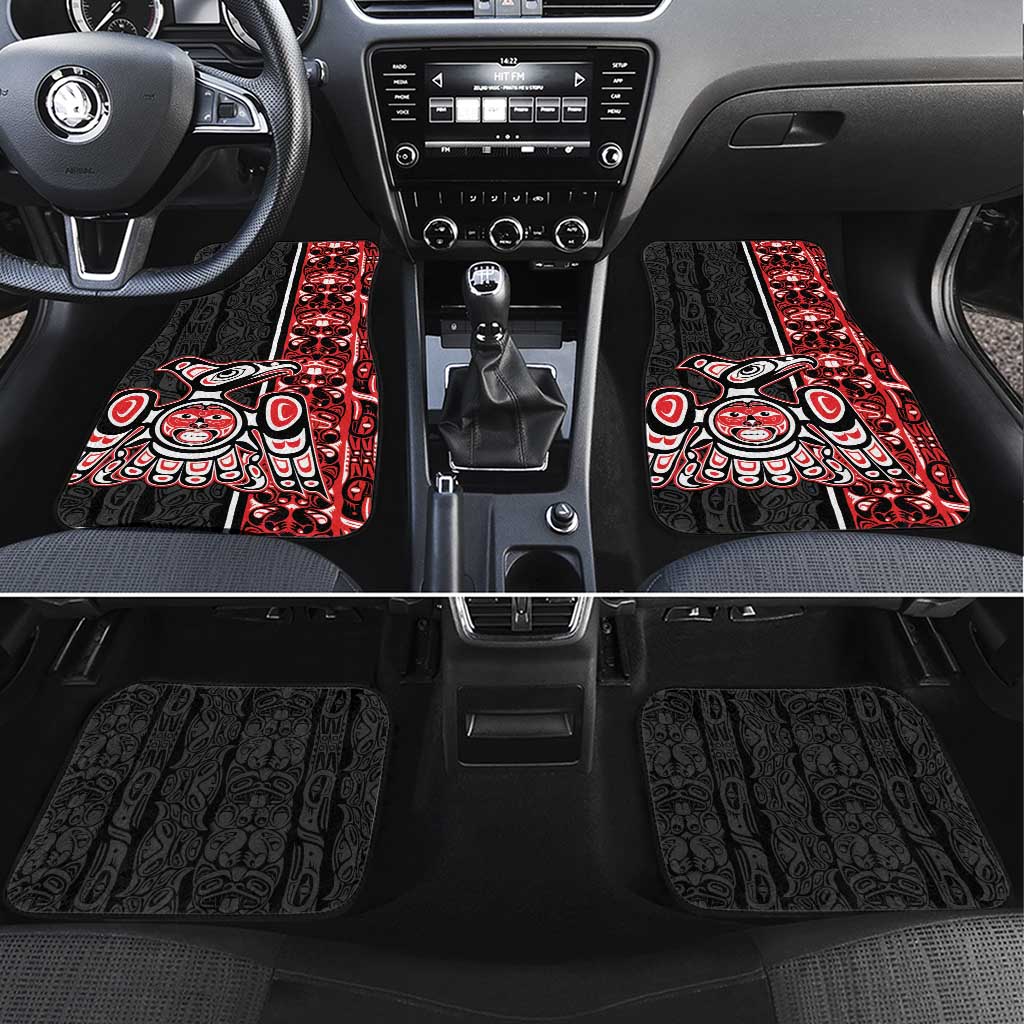 Canada Indigenous Peoples' Day Car Mats Canadian Raven Haida Pattern