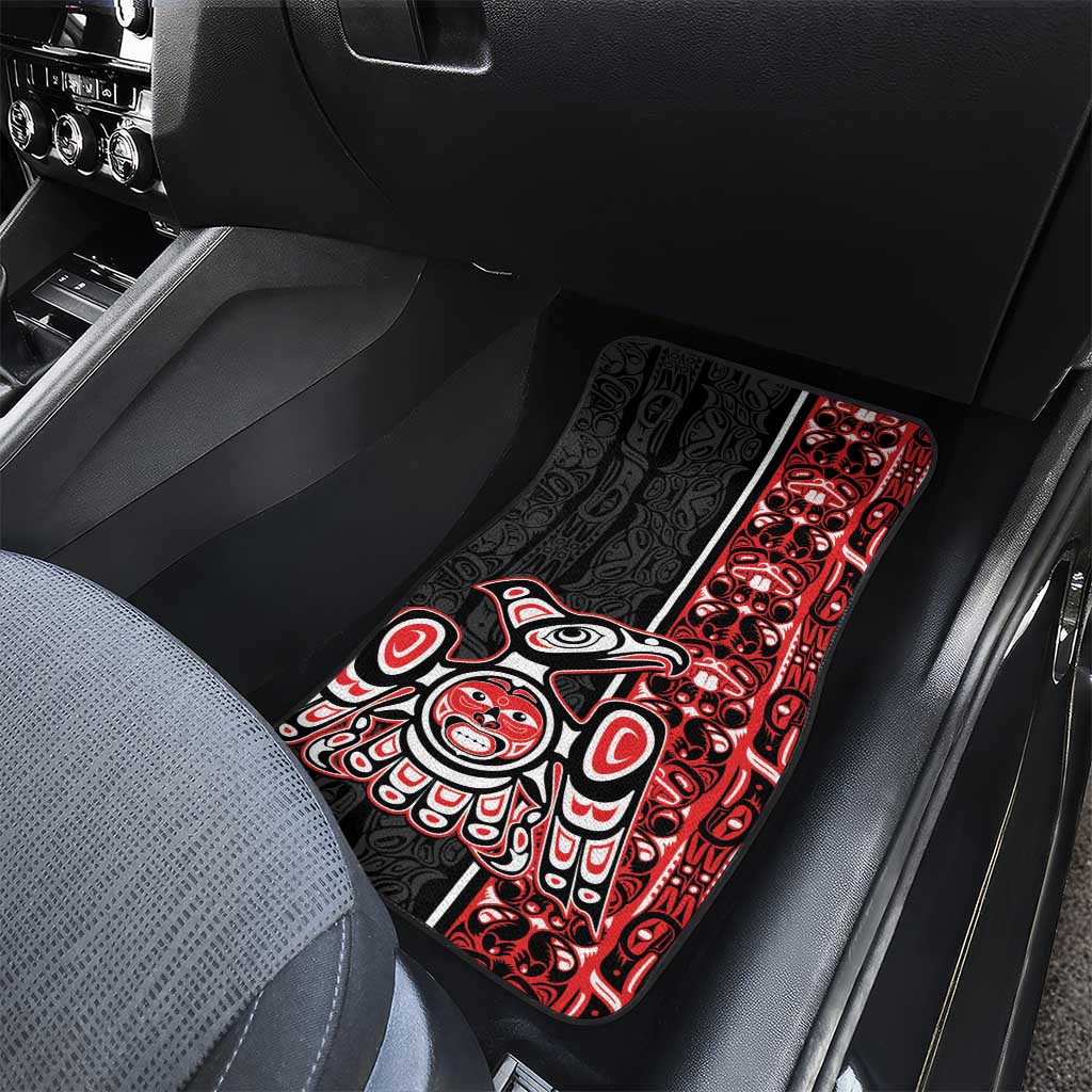 Canada Indigenous Peoples' Day Car Mats Canadian Raven Haida Pattern
