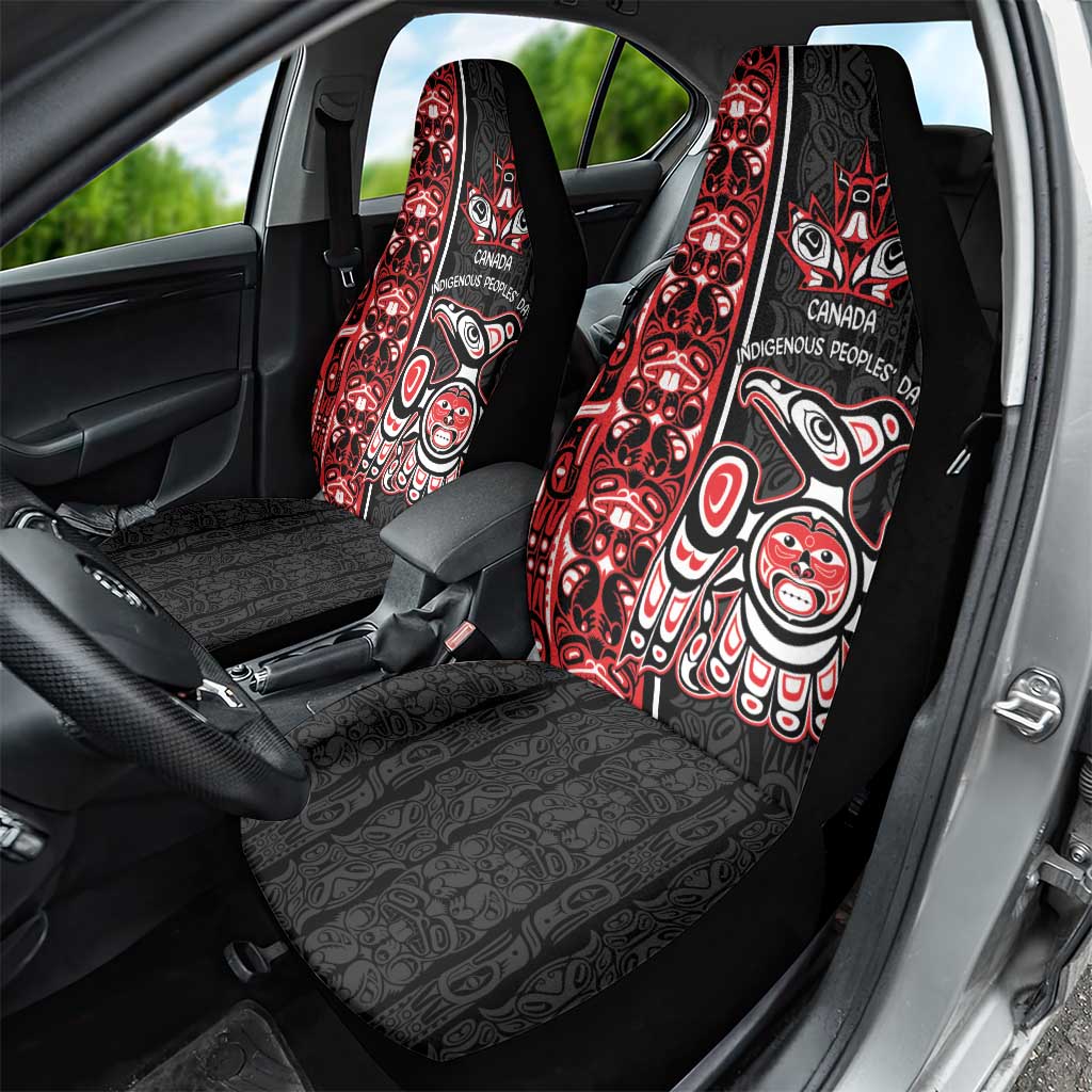 Canada Indigenous Peoples' Day Car Seat Cover Canadian Raven Haida Pattern