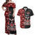 Canada Indigenous Peoples' Day Couples Matching Off Shoulder Maxi Dress and Hawaiian Shirt Canadian Raven Haida Pattern