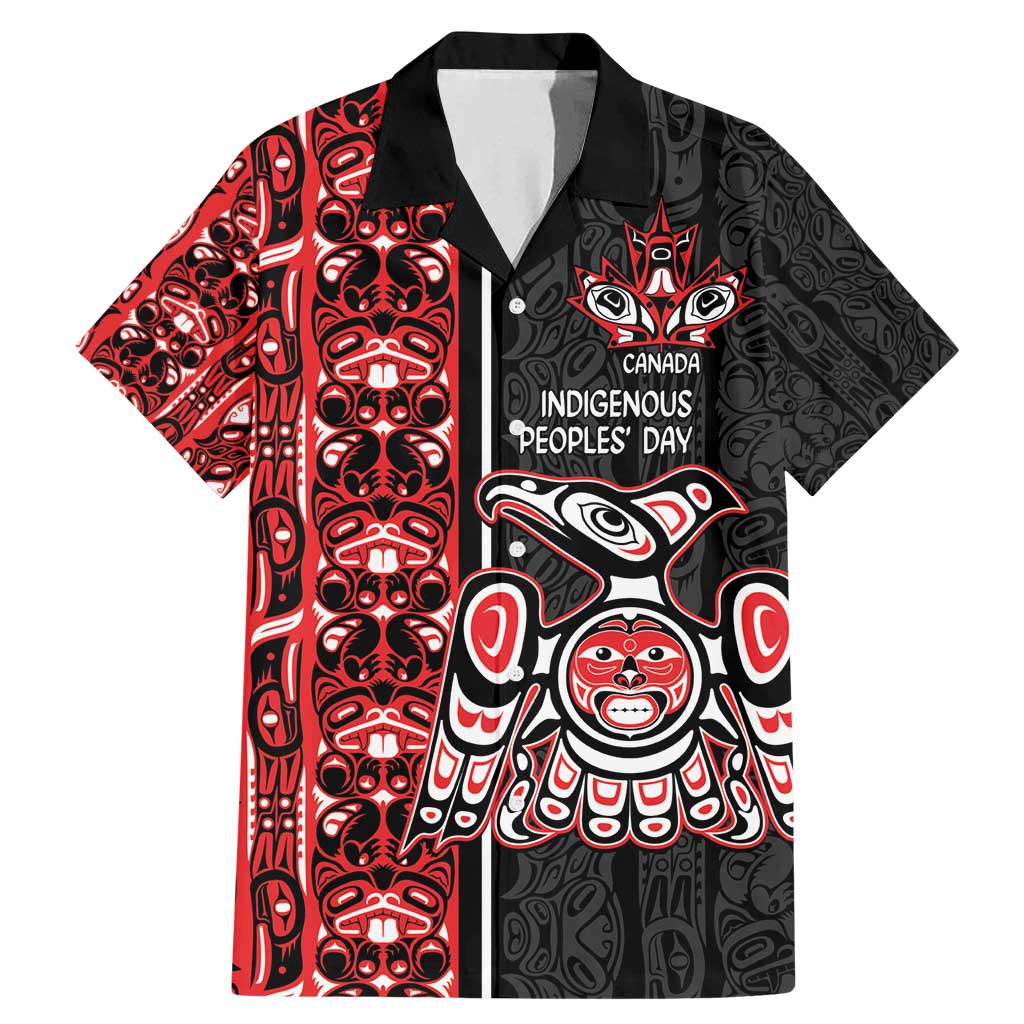 Canada Indigenous Peoples' Day Family Matching Mermaid Dress and Hawaiian Shirt Canadian Raven Haida Pattern