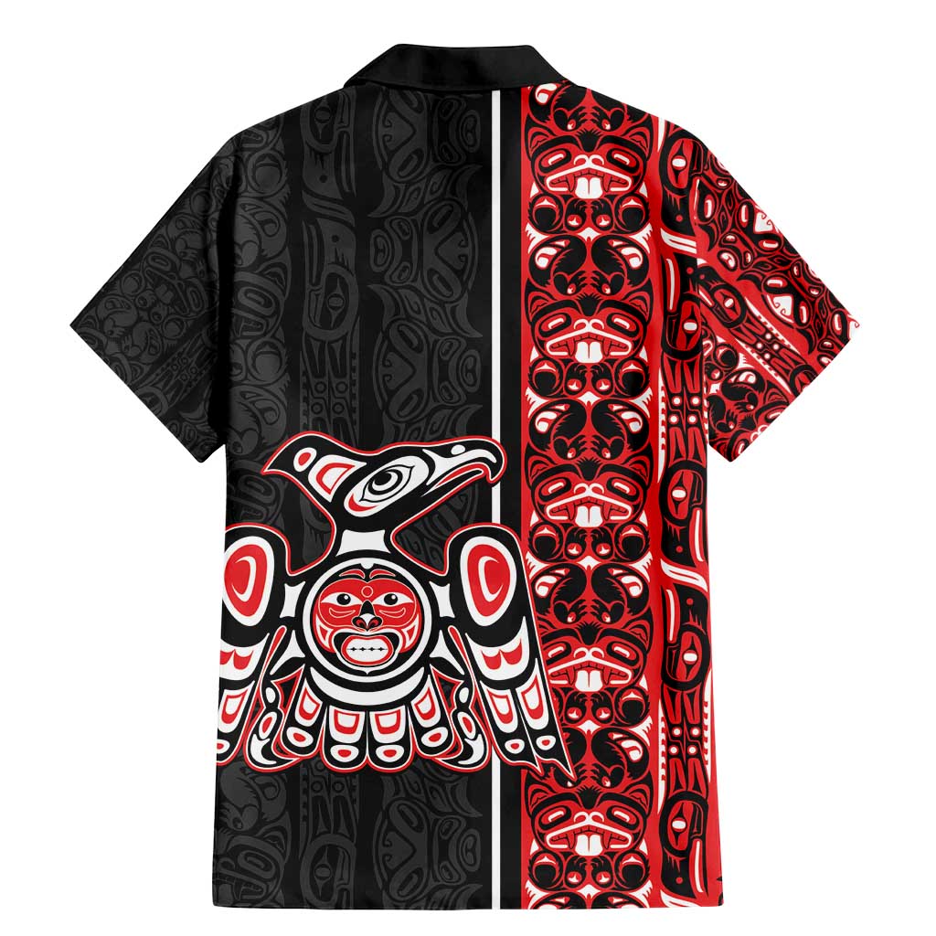 Canada Indigenous Peoples' Day Family Matching Mermaid Dress and Hawaiian Shirt Canadian Raven Haida Pattern