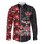 Canada Indigenous Peoples' Day Family Matching Off The Shoulder Long Sleeve Dress and Hawaiian Shirt Canadian Raven Haida Pattern