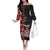 Canada Indigenous Peoples' Day Family Matching Off The Shoulder Long Sleeve Dress and Hawaiian Shirt Canadian Raven Haida Pattern