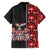 Canada Indigenous Peoples' Day Family Matching Puletasi and Hawaiian Shirt Canadian Raven Haida Pattern