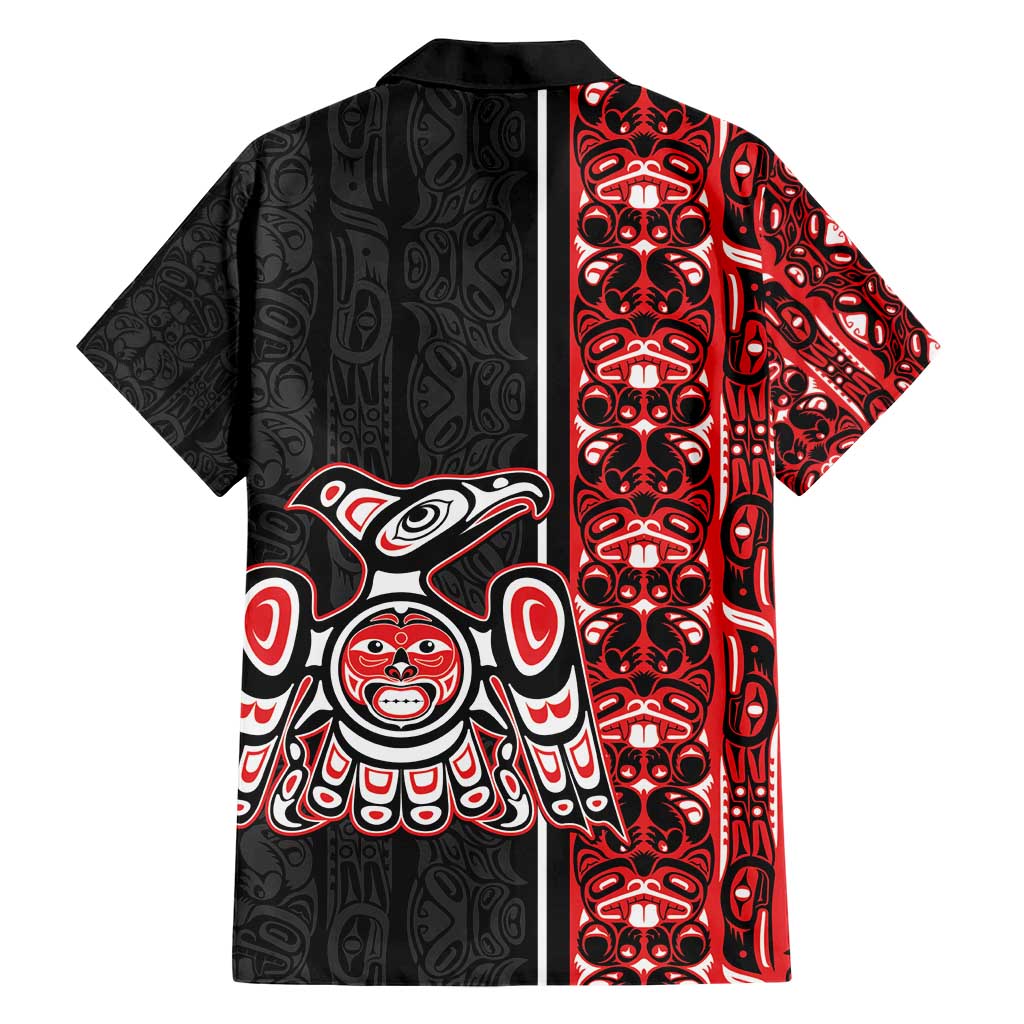 Canada Indigenous Peoples' Day Hawaiian Shirt Canadian Raven Haida Pattern