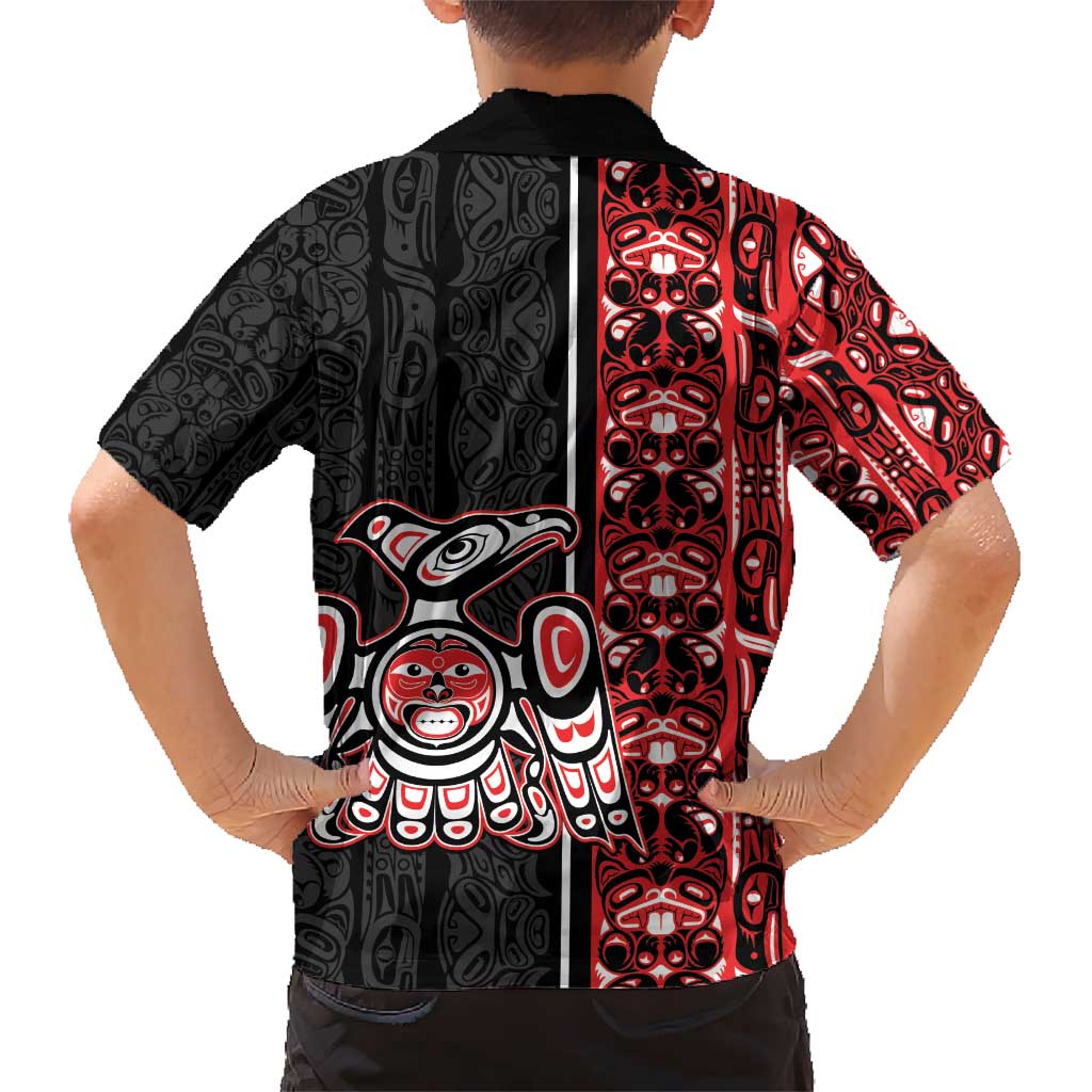Canada Indigenous Peoples' Day Hawaiian Shirt Canadian Raven Haida Pattern