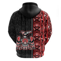 Canada Indigenous Peoples' Day Hoodie Canadian Raven Haida Pattern