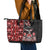 Canada Indigenous Peoples' Day Leather Tote Bag Canadian Raven Haida Pattern