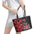 Canada Indigenous Peoples' Day Leather Tote Bag Canadian Raven Haida Pattern