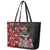 Canada Indigenous Peoples' Day Leather Tote Bag Canadian Raven Haida Pattern