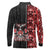 Canada Indigenous Peoples' Day Long Sleeve Polo Shirt Canadian Raven Haida Pattern
