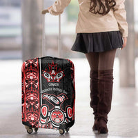 Canada Indigenous Peoples' Day Luggage Cover Canadian Raven Haida Pattern