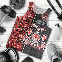 Canada Indigenous Peoples' Day Men Tank Top Canadian Raven Haida Pattern