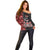 Canada Indigenous Peoples' Day Off Shoulder Sweater Canadian Raven Haida Pattern