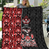 Canada Indigenous Peoples' Day Quilt Canadian Raven Haida Pattern