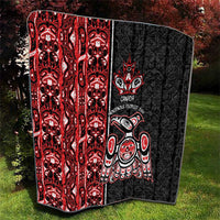 Canada Indigenous Peoples' Day Quilt Canadian Raven Haida Pattern