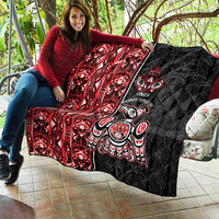 Canada Indigenous Peoples' Day Quilt Canadian Raven Haida Pattern