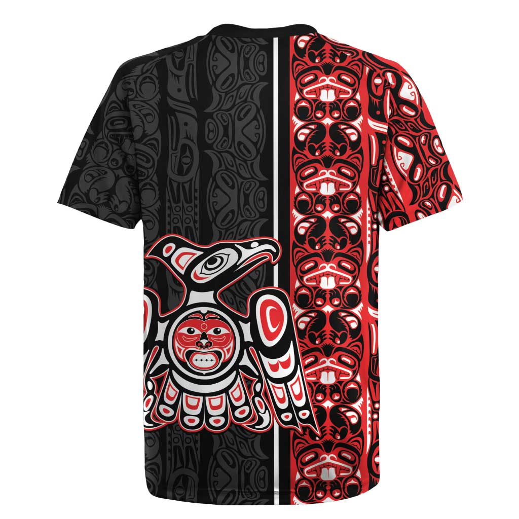 Canada Indigenous Peoples' Day Rugby Jersey Canadian Raven Haida Pattern