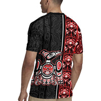 Canada Indigenous Peoples' Day Rugby Jersey Canadian Raven Haida Pattern