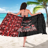 Canada Indigenous Peoples' Day Sarong Canadian Raven Haida Pattern