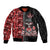 Canada Indigenous Peoples' Day Sleeve Zip Bomber Jacket Canadian Raven Haida Pattern