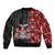 Canada Indigenous Peoples' Day Sleeve Zip Bomber Jacket Canadian Raven Haida Pattern