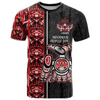 Canada Indigenous Peoples' Day T Shirt Canadian Raven Haida Pattern