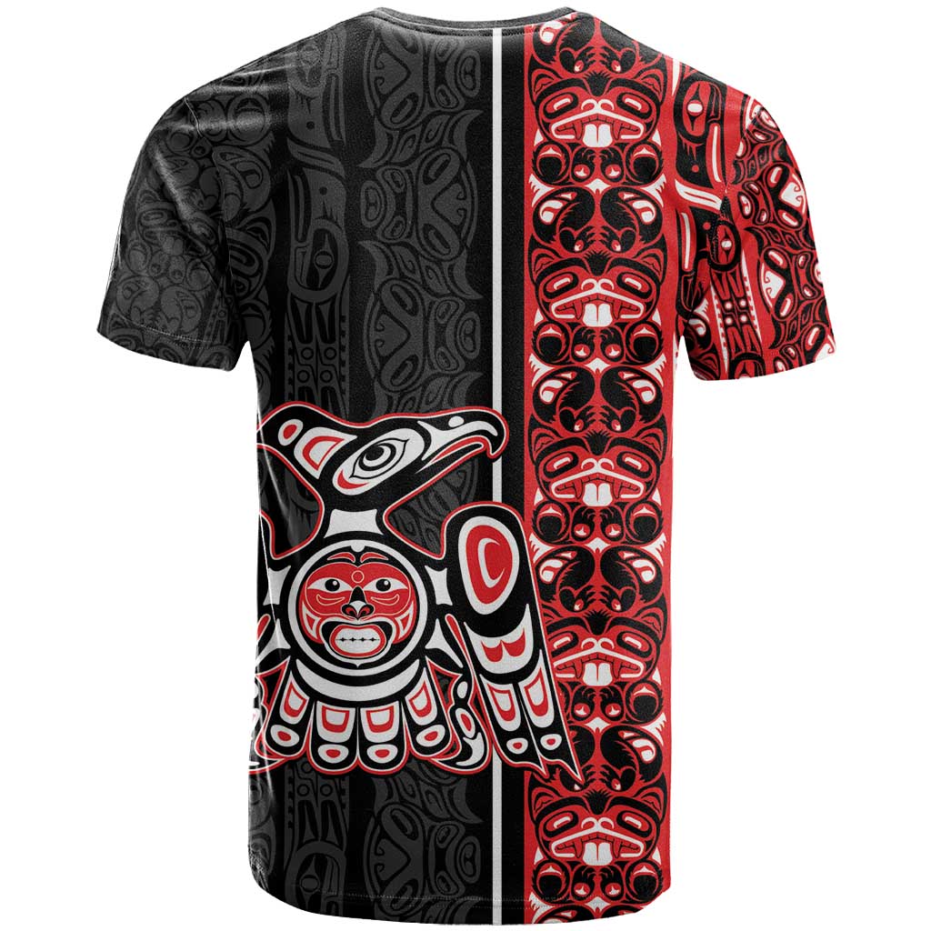 Canada Indigenous Peoples' Day T Shirt Canadian Raven Haida Pattern