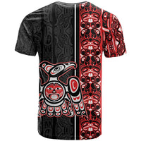 Canada Indigenous Peoples' Day T Shirt Canadian Raven Haida Pattern